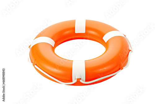 Isolated on white a life ring ready to go just add water