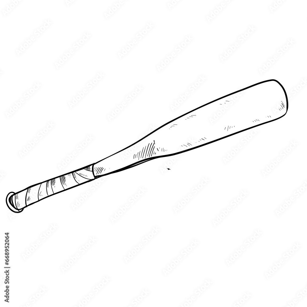 baseball bat handdrawn baseball bat handdrawn
