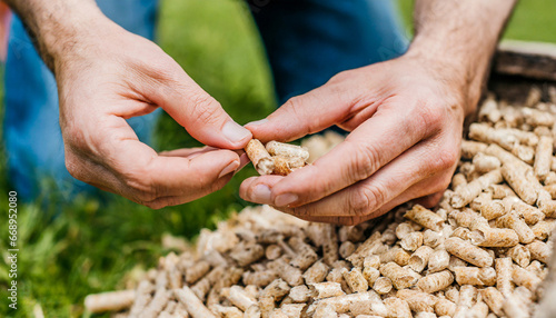 Check wood pellets with your hands