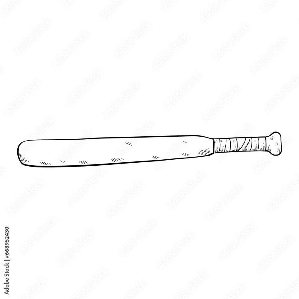 baseball bat handdrawn illustration baseball bat handdrawn illustration