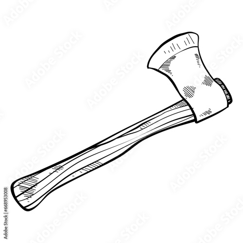 axe hand drawn illustration
