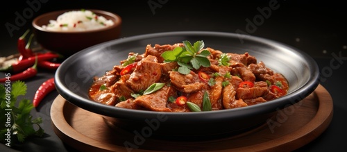 Panang curry with pork