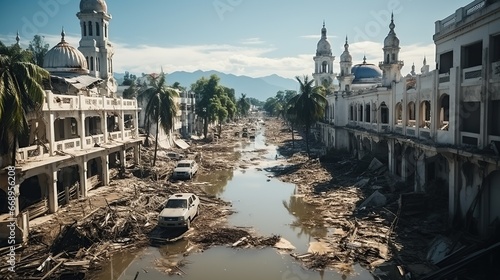 Indian Ocean Earthquake and Tsunami disaster Destroyed Banda Aceh City 