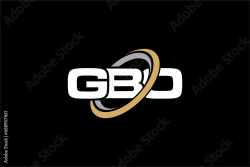 GBO creative letter logo design vector icon illustration photo