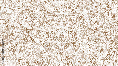 Turing Diffusion Abstract Organic Pattern Vector Brown Mosaic Abstract Background. Biochemistry Biotechnology Microbiology Chemistry Conceptual Illustration. Complex Structure Psychedelic