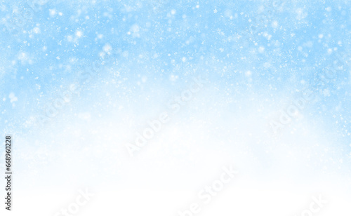 空を舞う粉雪の背景イラスト © sokabe