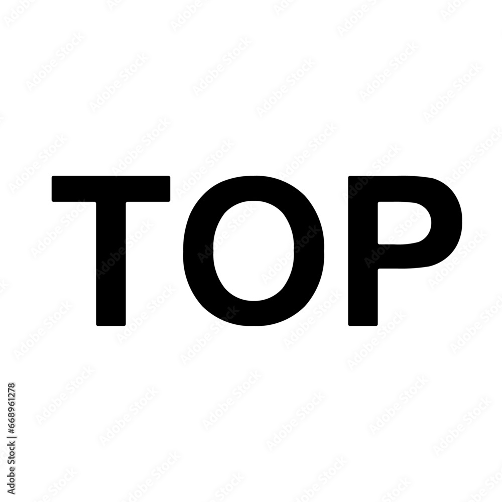 A large top symbol in the center. Isolated black symbol A large top symbol in the center. Isolated black symbol