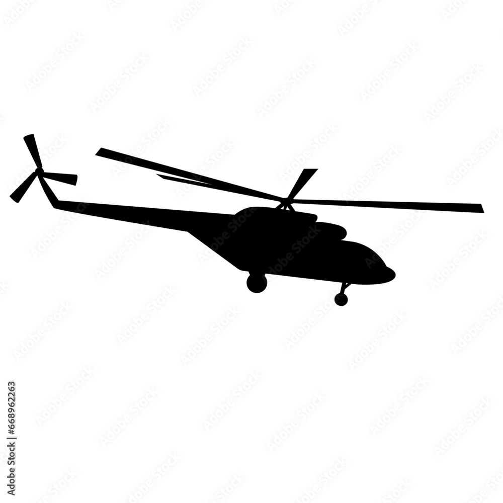 A large helicopter symbol in the center. Isolated black symbol A large helicopter symbol in the center. Isolated black symbol