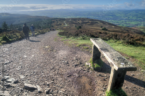 Moel Famau Country Walk, Flintshire, North Wales, UK.