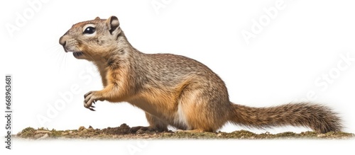 Consuming Eurasian Ground Squirrel Spermophilus citellus photo