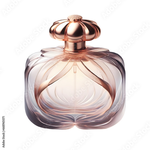 Isolated perfume cutout object on transparent background, PNG file