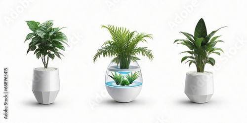 Assorted Retro  Vintage  and Modern Vases and Interior Plant Pot Furniture Cutouts in a Collection