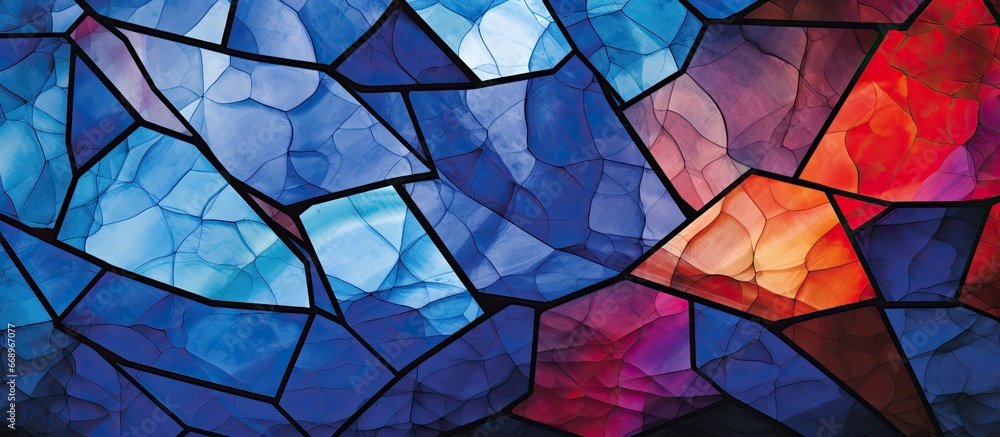 Stained glass depiction Stained glass depiction
