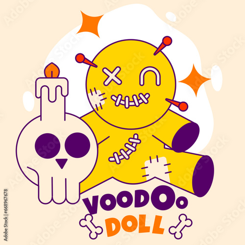 voodo doll illustration photo