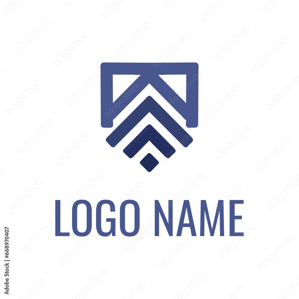 creative shield logo design vector