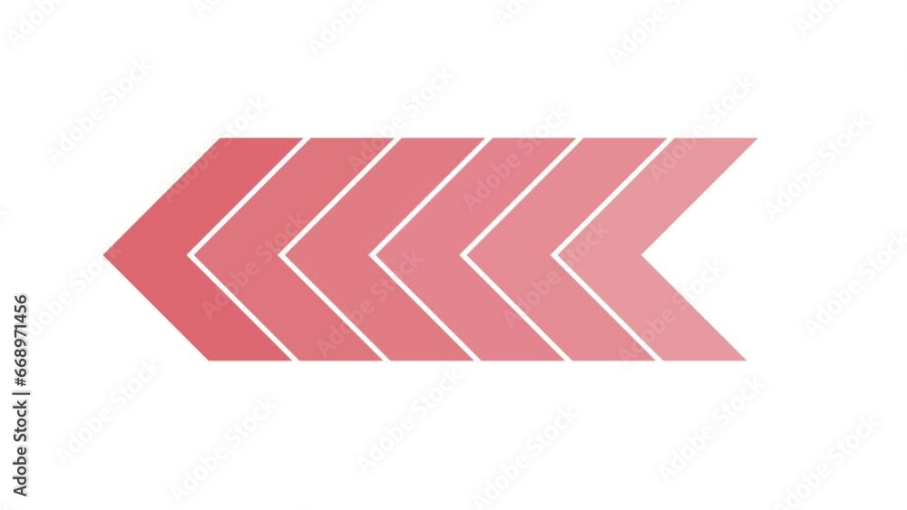 Animated arrow loading for the overlay video layer. swipe up animation