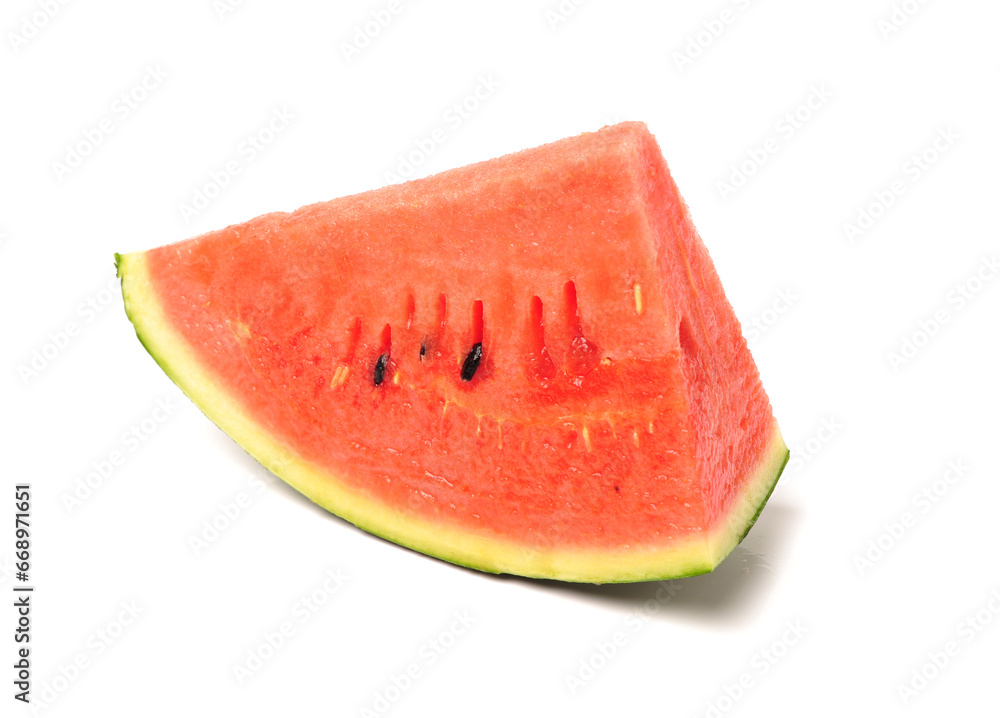 watermelon and slice isolated on white watermelon and slice isolated on white