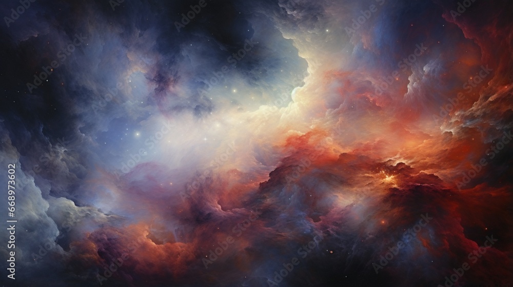 An_otherworldly_nebul galaxy background 