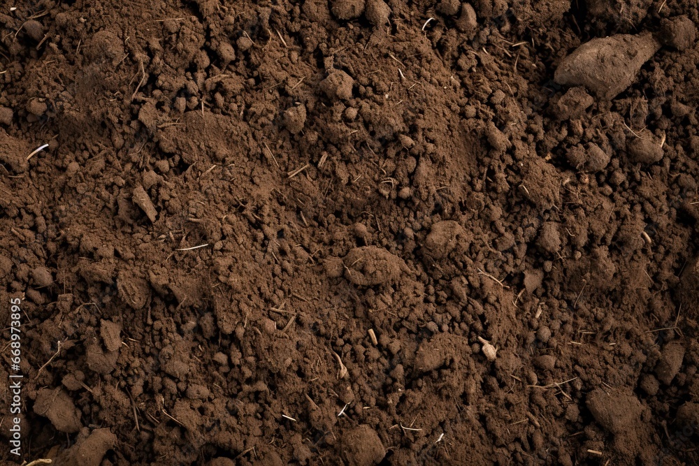 Compost soil background. Generative AI image Compost soil background. Generative AI image