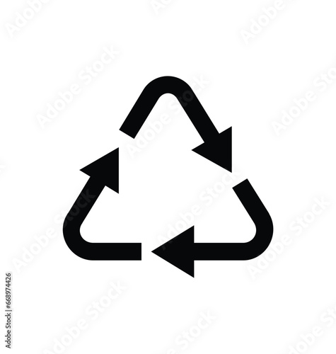 classic triangle recycle resin code symbol
