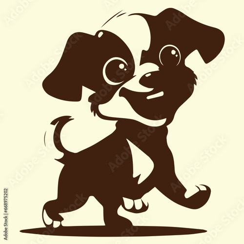 Little Dog Smiling illustration