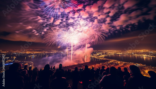 Joyful New Year's Fireworks