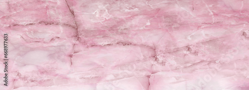 Pink Onyx Crystal Marble Texture with Icy Colors, Polished Quartz Stone Background, It Can Be Used For Interior-Exterior Home Decoration and Ceramic Tile Surface, Wallpaper.