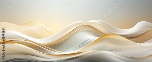 elegant abstract ocean wave background that combines white and gold colors a