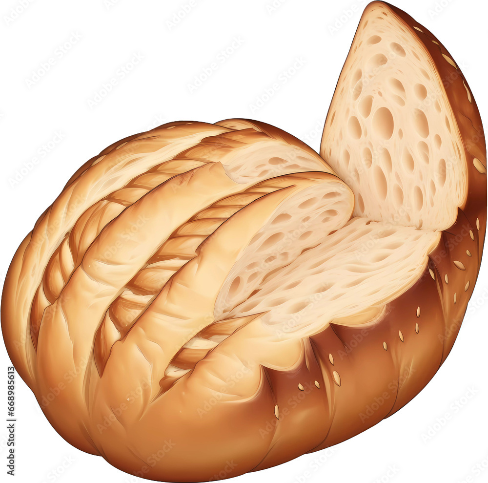 Obraz premium Bread cookie baguette cake meal food delicious