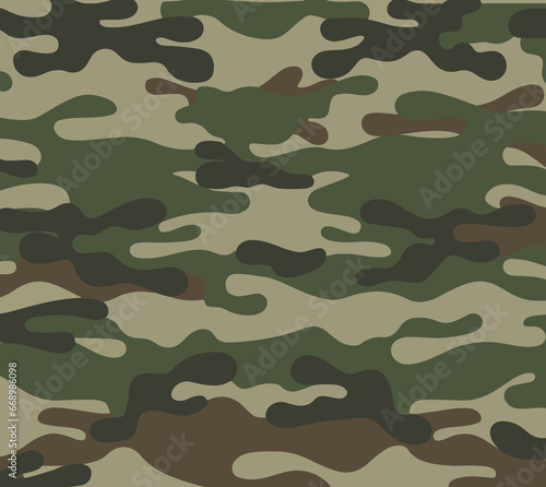 Camuflagem militar verde (Green military camouflage)	