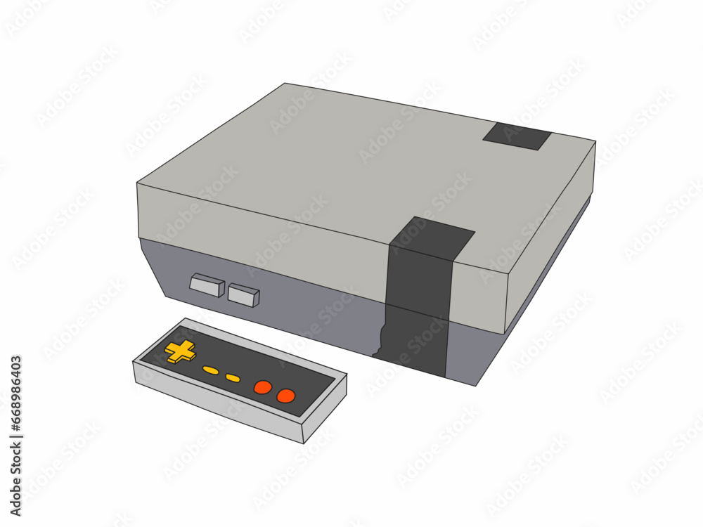custom made wallpaper toronto digitalVector game console classic game background. The theme of technological sophistication of video games.