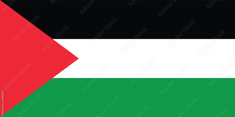 flag of palestine vector illustration flag of palestine vector illustration