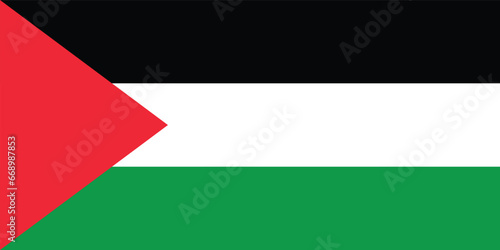 flag of palestine vector illustration