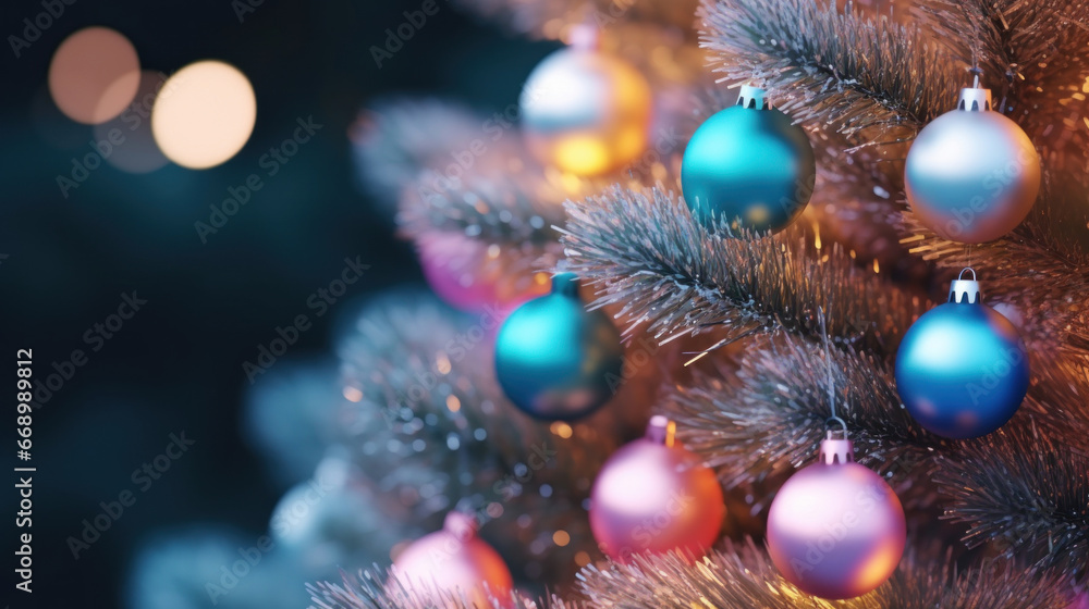 Close up Christmas tree background Close up Christmas tree background