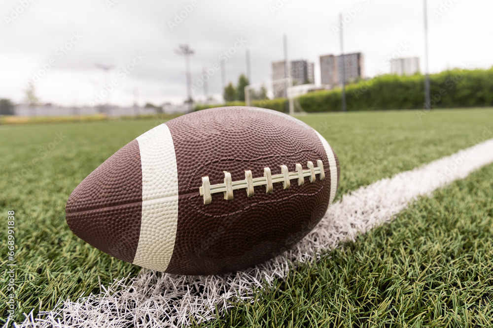 American football arena. Mixed media American football arena. Mixed media