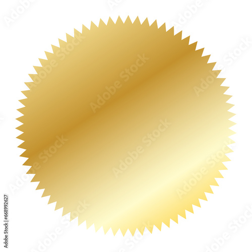 gold seal PNG transparent