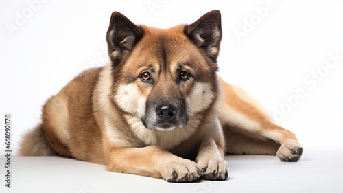 Portrait of A cool Akita from Japan