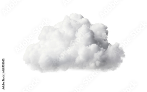 Stunning White Raining Cloud Isolated on Transparent Background PNG.