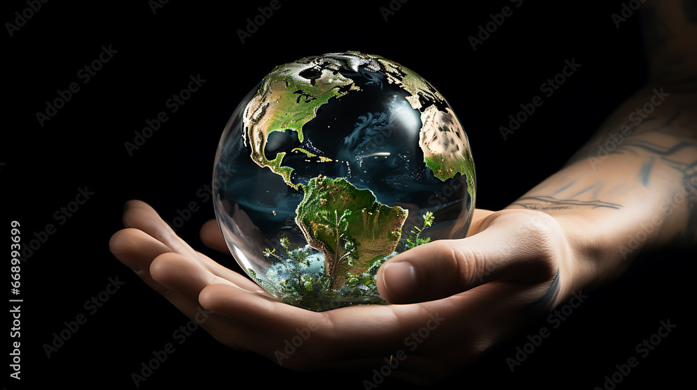 earth on hand