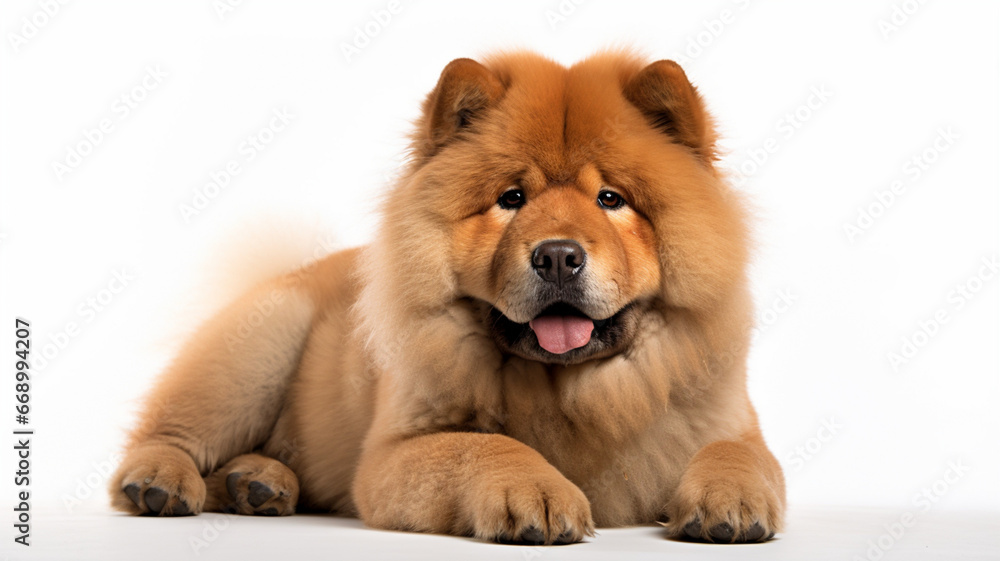 A portrait of Chinese Chow Chow, a big, fluffy best friend.