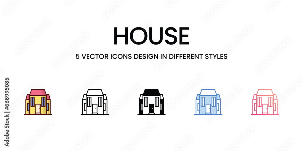 House icon. Suitable for Web Page, Mobile App, UI, UX and GUI design. House icon. Suitable for Web Page, Mobile App, UI, UX and GUI design.