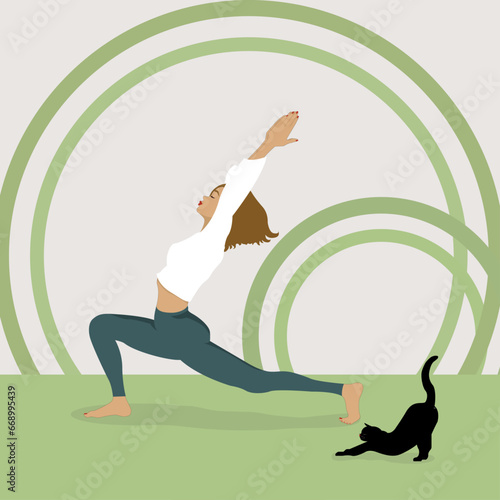 Yoga with a pet is always more fun. Let's do yoga with our little friends.