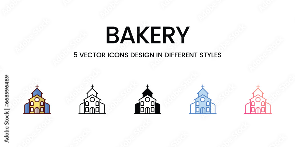 Bakery icon. Suitable for Web Page, Mobile App, UI, UX and GUI design.
