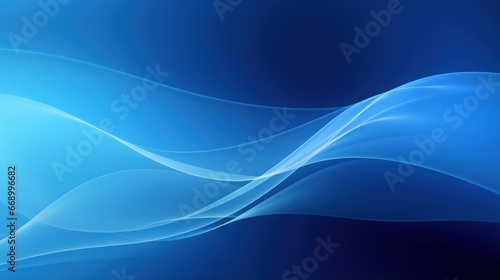 Abstract Magical Blue Background with Minimalistic Design AI Generated