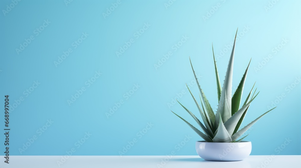 Minimalistic Agave Plant in Superb Clean Image AI Generated Minimalistic Agave Plant in Superb Clean Image AI Generated