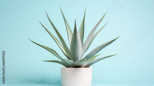 Minimalistic Superb Clean Image of Agave Plant AI Generated
