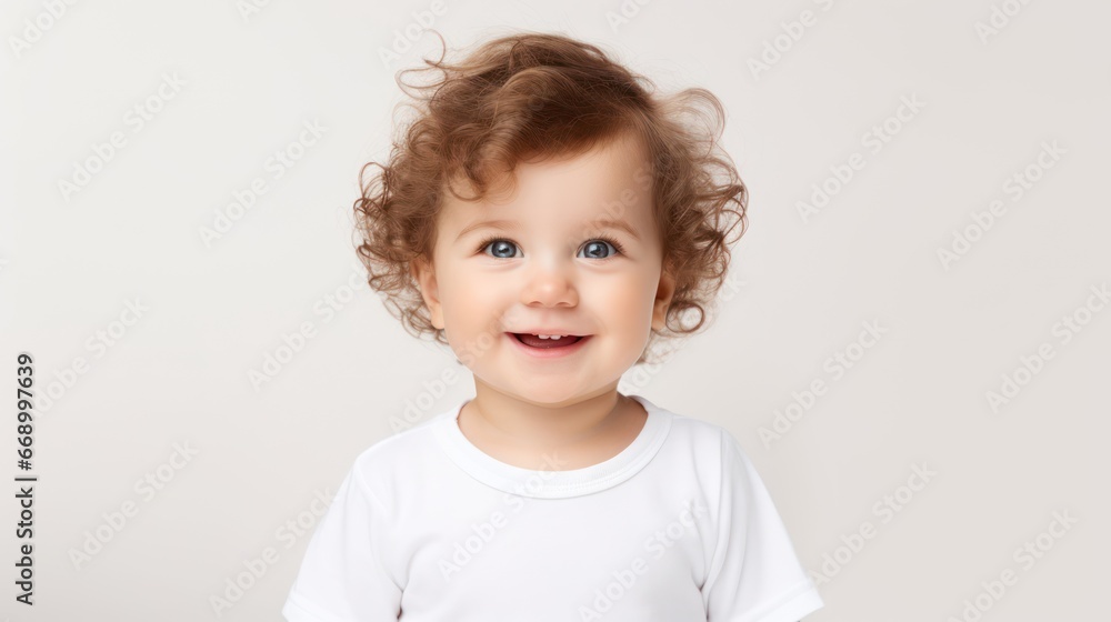 Confused Baby Looking to Camera AI Generated