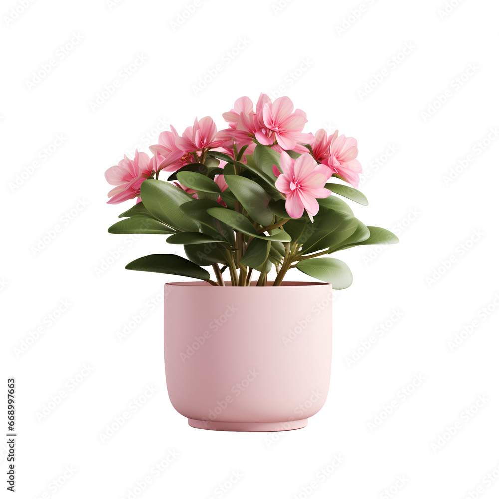 Potted plants for home decoration on transparent background PNG