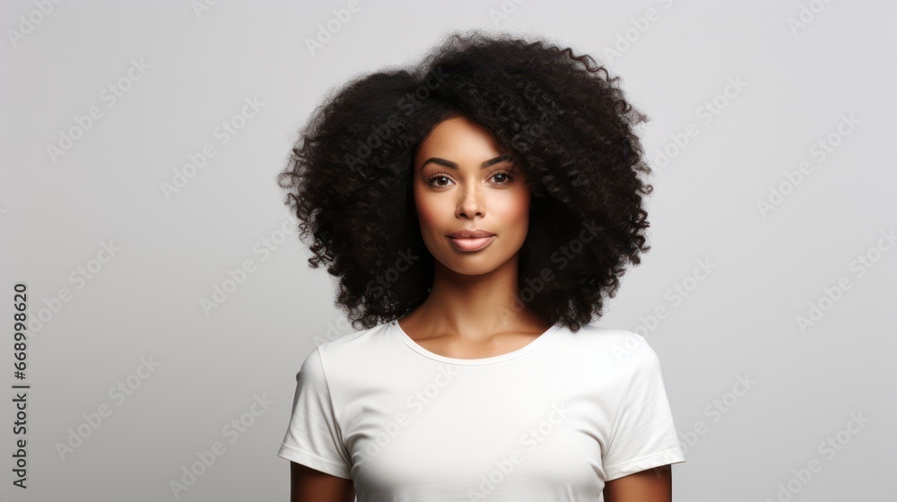 Minimalistic Studio Portrait of a Black Woman AI Generated Minimalistic Studio Portrait of a Black Woman AI Generated