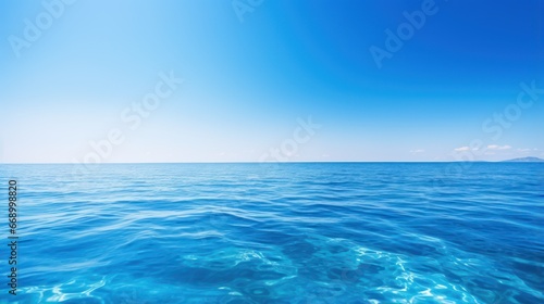 Serene Blue Ocean with Sunshine AI Generated © AlexandraRooss